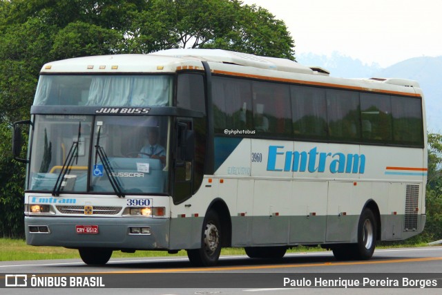 Emtram 3960 na cidade de Barra do Piraí, Rio de Janeiro, Brasil, por Paulo Henrique Pereira Borges. Número da foto: #12682968.