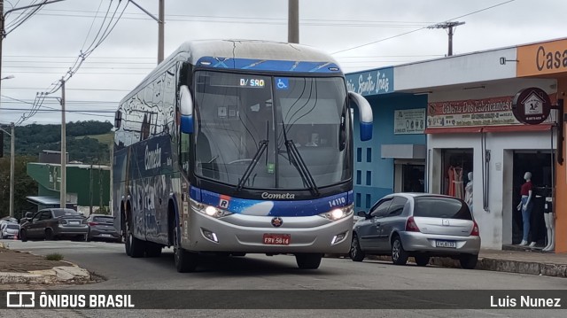 Viação Cometa 14110 na cidade de São Miguel Arcanjo, São Paulo, Brasil, por Luis Nunez. Número da foto: #12681562.