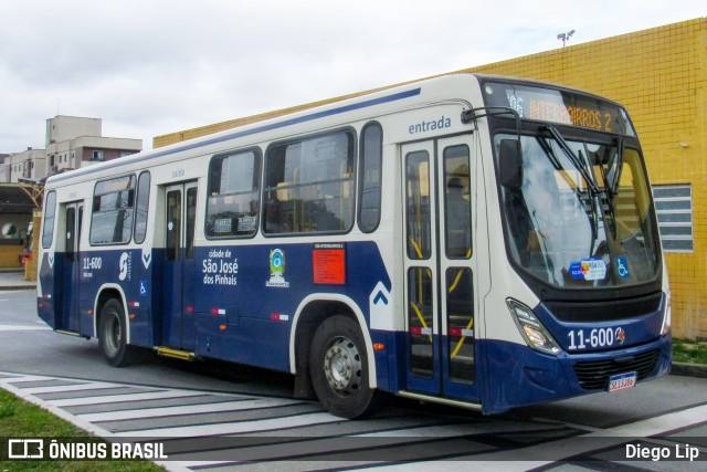 Auto Viação São José dos Pinhais 11-600 na cidade de São José dos Pinhais, Paraná, Brasil, por Diego Lip. Número da foto: #12682208.