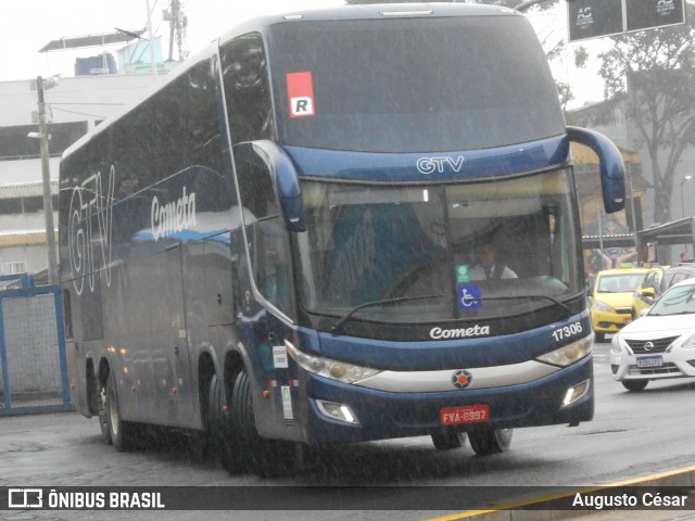 Viação Cometa 17306 na cidade de Rio de Janeiro, Rio de Janeiro, Brasil, por Augusto César. Número da foto: #12682243.