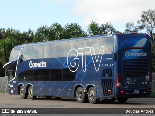 Viação Cometa 18316 na cidade de Curitiba, Paraná, Brasil, por Douglas Andrez. Número da foto: #12681954.