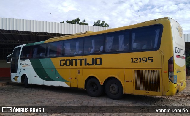 Empresa Gontijo de Transportes 12195 na cidade de São João Evangelista, Minas Gerais, Brasil, por Ronnie Damião. Número da foto: #12681461.