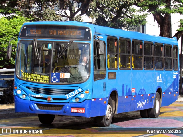 SM Transportes 20343 na cidade de Belo Horizonte, Minas Gerais, Brasil, por Wesley C. Souza. Número da foto: #12683400.