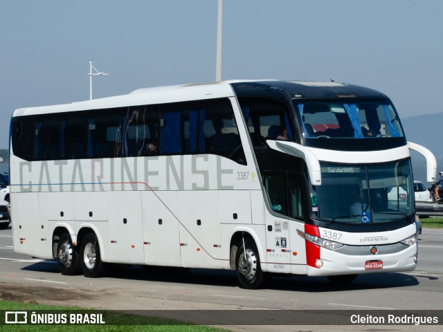 Auto Viação Catarinense 3387 na cidade de Florianópolis, Santa Catarina, Brasil, por Cleiton Rodrigues. Número da foto: #12681597.