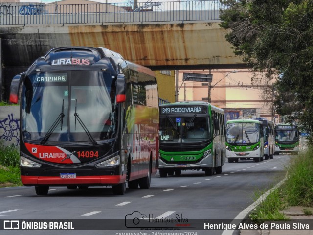 Lirabus 14094 na cidade de Campinas, São Paulo, Brasil, por Henrique Alves de Paula Silva. Número da foto: #12683681.
