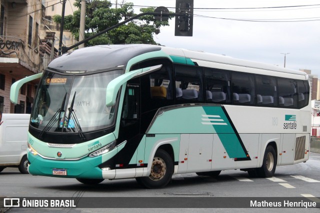 Santa Fé Transportes 180 na cidade de Belo Horizonte, Minas Gerais, Brasil, por Matheus Henrique. Número da foto: #12682592.