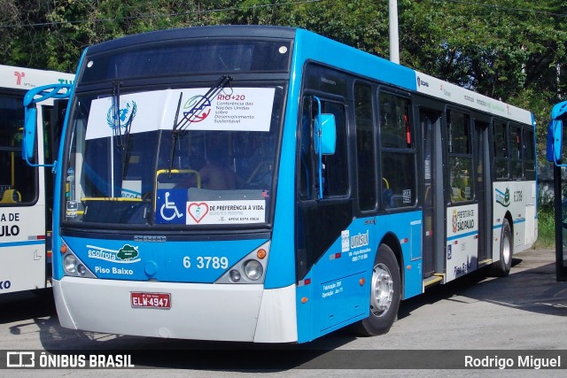 Viação Paratodos > São Jorge > Metropolitana São Paulo > Mobibrasil 6 3789 na cidade de Rio de Janeiro, Rio de Janeiro, Brasil, por Rodrigo Miguel. Número da foto: #12683472.