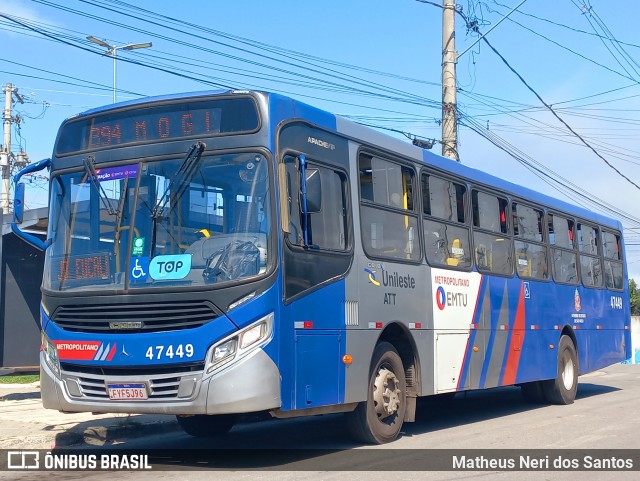 ATT - Alto Tietê Transportes 47.449 na cidade de Biritiba-Mirim, São Paulo, Brasil, por Matheus Neri dos Santos. Número da foto: #12681543.