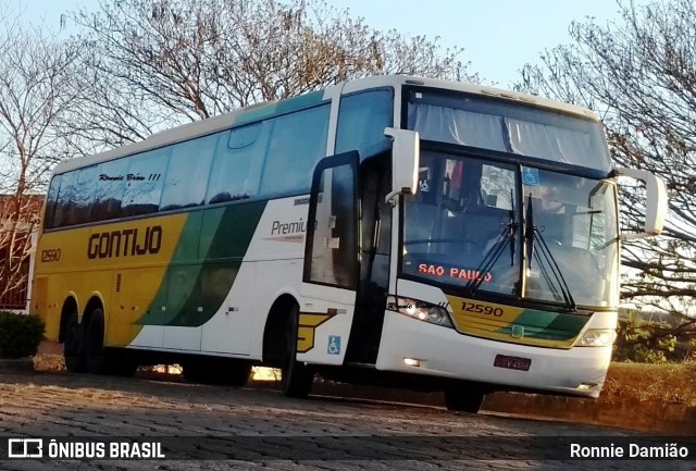 Empresa Gontijo de Transportes 12590 na cidade de São João Evangelista, Minas Gerais, Brasil, por Ronnie Damião. Número da foto: #12681467.