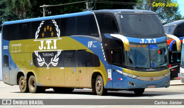 JTI Transportes e Turismo 3020 na cidade de Goiânia, Goiás, Brasil, por Carlos Júnior. Número da foto: #12686322.