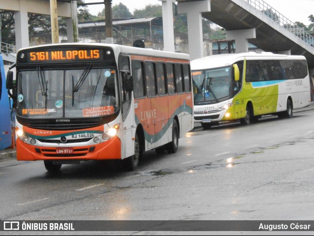 Linave Transportes RJ 146.026 na cidade de Nilópolis, Rio de Janeiro, Brasil, por Augusto César. Número da foto: #12686522.