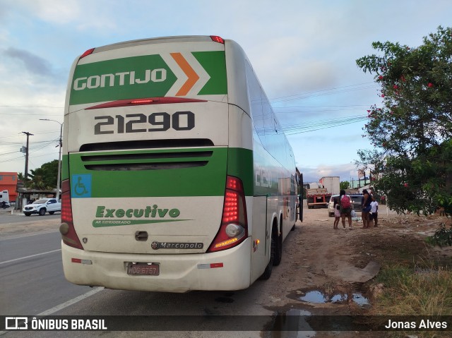 Empresa Gontijo de Transportes 21290 na cidade de Goiana, Pernambuco, Brasil, por Jonas Alves. Número da foto: #12683968.