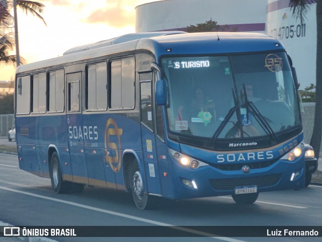 Soares Turismo e Fretamento 3522 na cidade de Maceió, Alagoas, Brasil, por Luiz Fernando. Número da foto: #12684502.