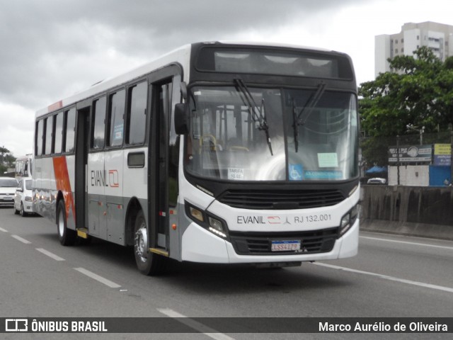 Evanil Transportes e Turismo RJ 132.001 na cidade de Nova Iguaçu, Rio de Janeiro, Brasil, por Marco Aurélio de Oliveira. Número da foto: #12683822.