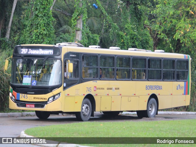 Borborema Imperial Transportes 745 na cidade de Recife, Pernambuco, Brasil, por Rodrigo Fonseca. Número da foto: #12686619.