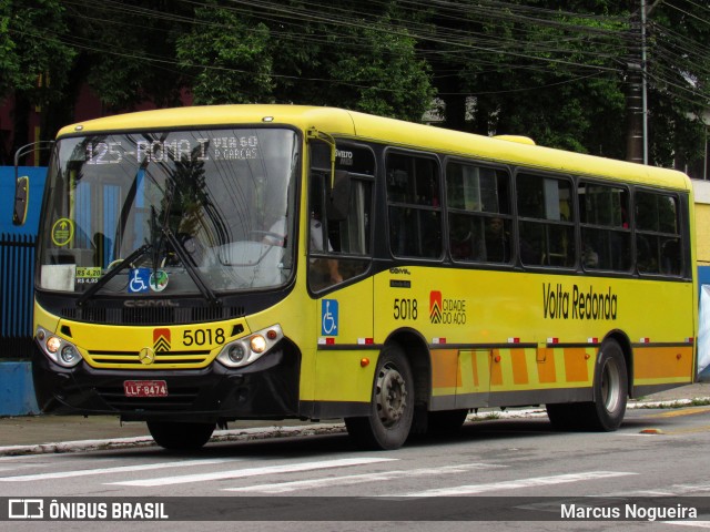 Viação Cidade do Aço 5018 na cidade de Volta Redonda, Rio de Janeiro, Brasil, por Marcus Nogueira . Número da foto: #12684625.