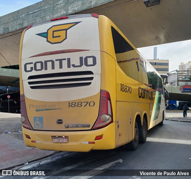 Empresa Gontijo de Transportes 18870 na cidade de Belo Horizonte, Minas Gerais, Brasil, por Vicente de Paulo Alves. Número da foto: #12684592.