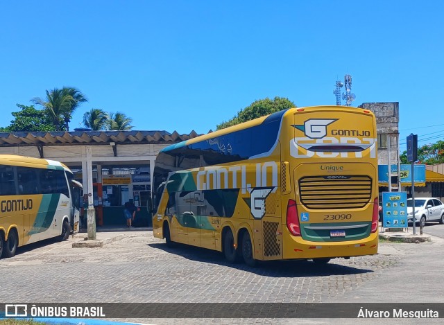 Empresa Gontijo de Transportes 23090 na cidade de Prado, Bahia, Brasil, por Álvaro Mesquita. Número da foto: #12684843.