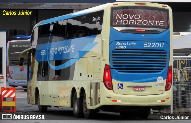 Viação Novo Horizonte 522011 na cidade de Goiânia, Goiás, Brasil, por Carlos Júnior. Número da foto: #12686442.
