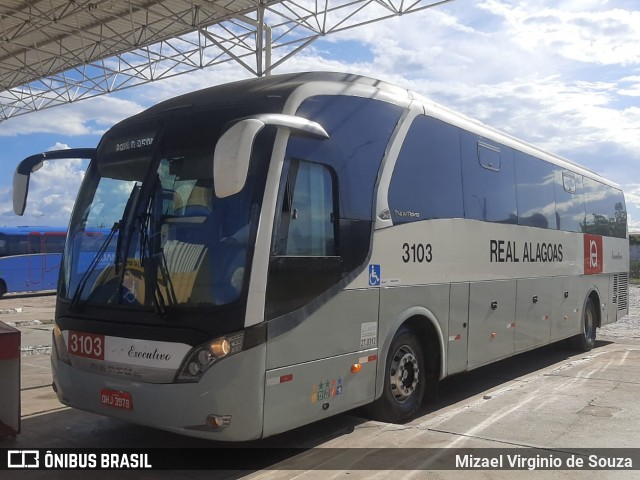 Real Alagoas de Viação 3103 na cidade de Paulo Afonso, Bahia, Brasil, por Mizael Virginio de Souza. Número da foto: #12686181.