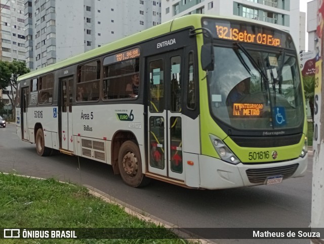 BsBus Mobilidade 501816 na cidade de Águas Claras, Distrito Federal, Brasil, por Matheus de Souza. Número da foto: #12687361.