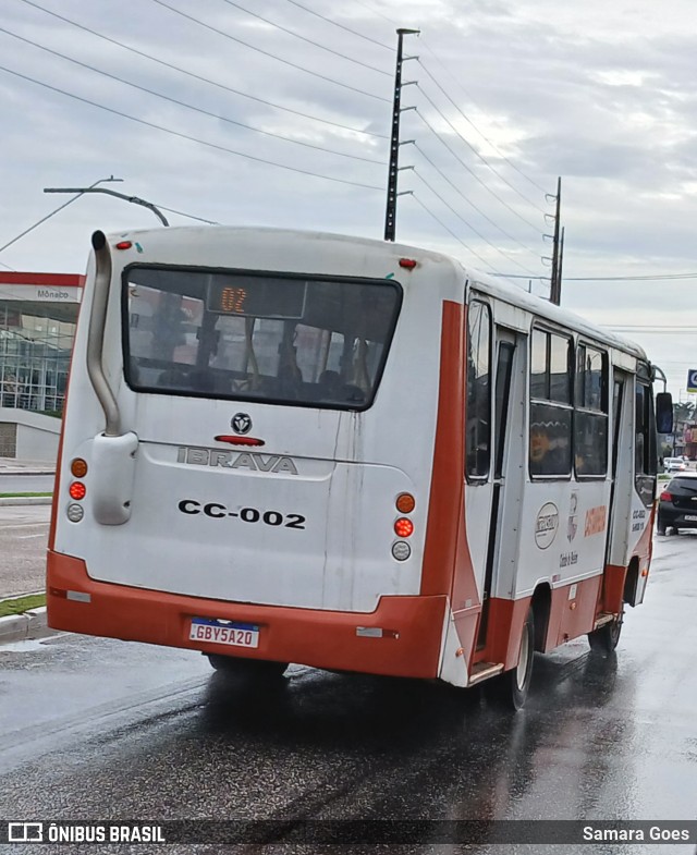 Transuni Transportes CC-002 na cidade de Belém, Pará, Brasil, por Samara Goes. Número da foto: #12686056.