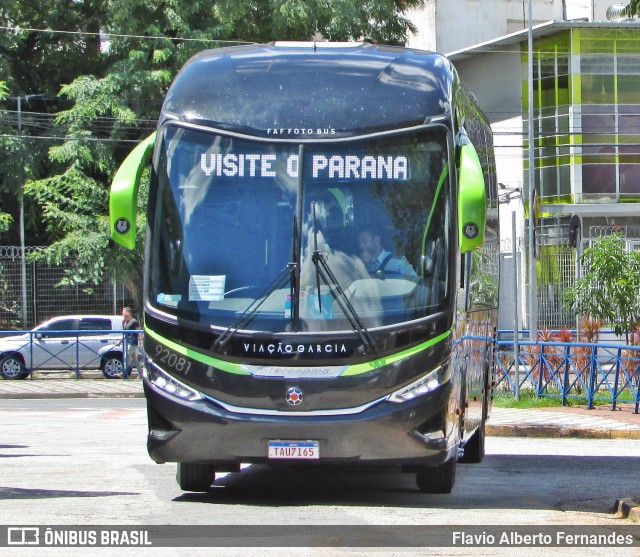Viação Garcia 92081 na cidade de Sorocaba, São Paulo, Brasil, por Flavio Alberto Fernandes. Número da foto: #12686224.