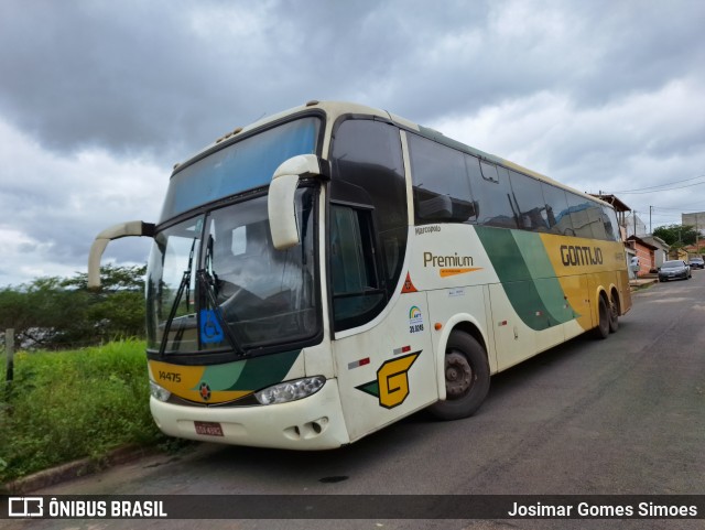 Empresa Gontijo de Transportes 14475 na cidade de Minas Novas, Minas Gerais, Brasil, por Josimar Gomes Simoes. Número da foto: #12684665.