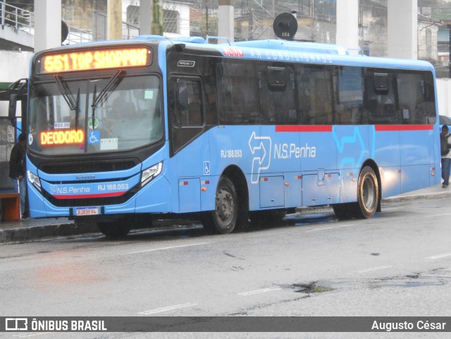 Viação Nossa Senhora da Penha RJ 188.053 na cidade de Nilópolis, Rio de Janeiro, Brasil, por Augusto César. Número da foto: #12686579.