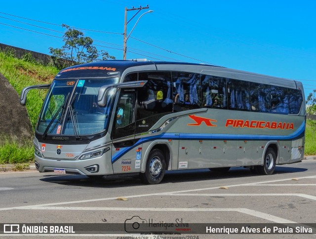 Viação Piracicabana 7234 na cidade de Campinas, São Paulo, Brasil, por Henrique Alves de Paula Silva. Número da foto: #12683824.