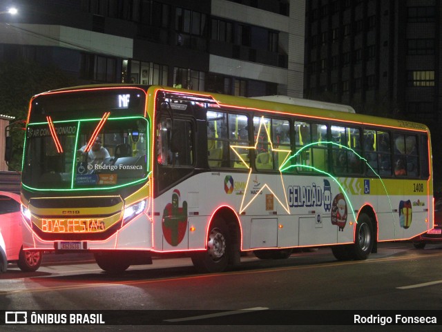 Viação Cidade de Maceió 1408 na cidade de Maceió, Alagoas, Brasil, por Rodrigo Fonseca. Número da foto: #12686990.