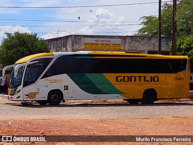 Empresa Gontijo de Transportes 7140 na cidade de Euclides da Cunha, Bahia, Brasil, por Murilo Francisco Ferreira. Número da foto: #12686997.