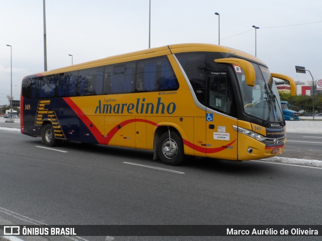 Expresso Amarelinho 349 na cidade de São Paulo, São Paulo, Brasil, por Marco Aurélio de Oliveira. Número da foto: #12683906.
