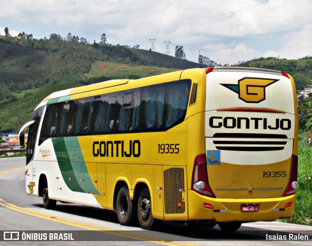 Empresa Gontijo de Transportes 19355 na cidade de Santos Dumont, Minas Gerais, Brasil, por Isaias Ralen. Número da foto: #12687205.