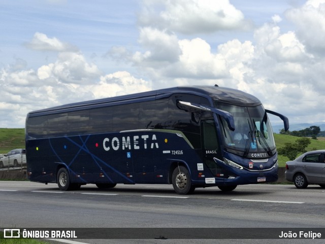 Viação Cometa 724516 na cidade de Lorena, São Paulo, Brasil, por João Felipe. Número da foto: #12684388.