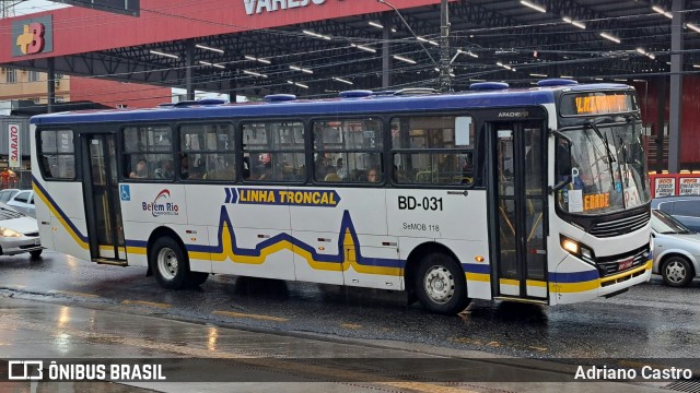 Belém Rio Transportes BD-031 na cidade de Belém, Pará, Brasil, por Adriano Castro. Número da foto: #12686525.