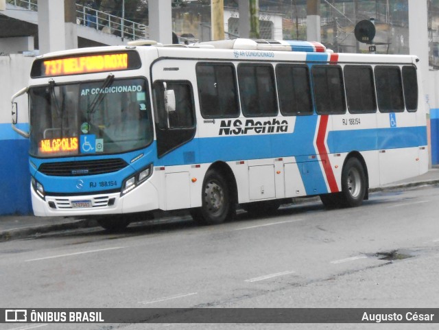 Viação Nossa Senhora da Penha RJ 188.154 na cidade de Nilópolis, Rio de Janeiro, Brasil, por Augusto César. Número da foto: #12686538.