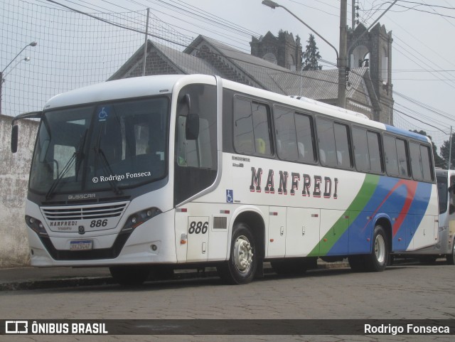Manfredi Transportes e Turismo 886 na cidade de São Joaquim, Santa Catarina, Brasil, por Rodrigo Fonseca. Número da foto: #12686952.