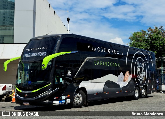 Viação Garcia 87109 na cidade de Rio de Janeiro, Rio de Janeiro, Brasil, por Bruno Mendonça. Número da foto: #12684612.