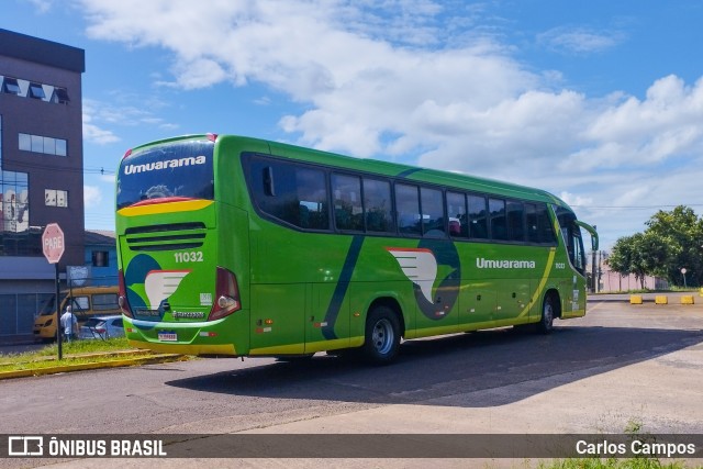 Viação Umuarama 11032 na cidade de Cascavel, Paraná, Brasil, por Carlos Campos. Número da foto: #12683897.