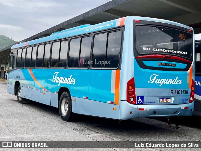 Auto Ônibus Fagundes RJ 101.139 na cidade de Niterói, Rio de Janeiro, Brasil, por Luiz Eduardo Lopes da Silva. Número da foto: #12612524.