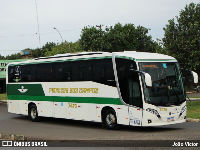 Expresso Princesa dos Campos 7478 na cidade de Foz do Iguaçu, Paraná, Brasil, por João Victor. Número da foto: #12611806.