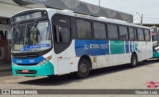 Transportes Campo Grande D53520 na cidade de Rio de Janeiro, Rio de Janeiro, Brasil, por Claudio Luiz. Número da foto: #12612330.