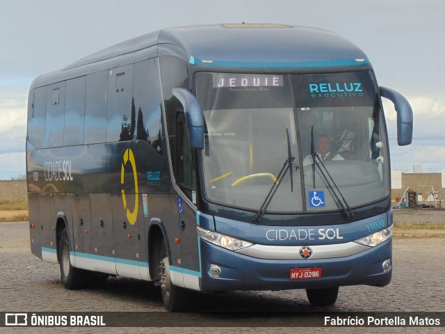 Viação Cidade Sol 11020 na cidade de Vitória da Conquista, Bahia, Brasil, por Fabrício Portella Matos. Número da foto: #12611843.