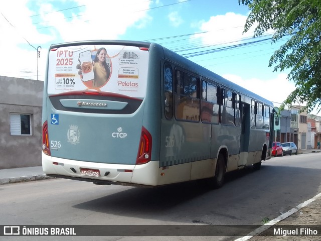 Viação Nossa Senhora Conquistadora 526 na cidade de Pelotas, Rio Grande do Sul, Brasil, por Miguel Filho. Número da foto: #12610309.