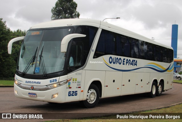 Viação Ouro e Prata 626 na cidade de Curitiba, Paraná, Brasil, por Paulo Henrique Pereira Borges. Número da foto: #12612315.