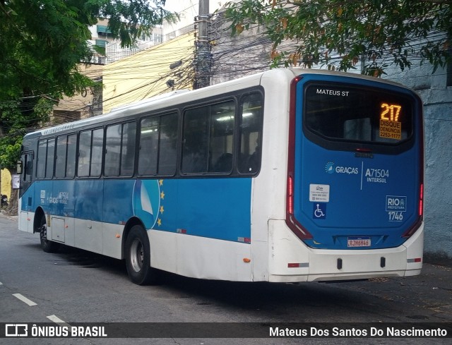 Viação Nossa Senhora das Graças A71504 na cidade de Rio de Janeiro, Rio de Janeiro, Brasil, por Mateus Dos Santos Do Nascimento. Número da foto: #12610832.