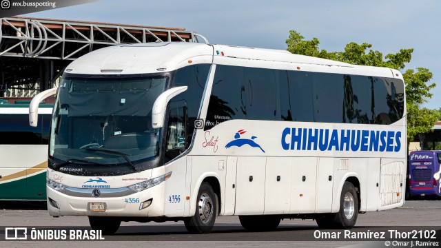 Transportes Chihuahuenses 4356 na cidade de Culiacán, Sinaloa, México, por Omar Ramírez Thor2102. Número da foto: #12611060.