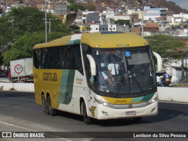 Empresa Gontijo de Transportes 21520 na cidade de Caruaru, Pernambuco, Brasil, por Lenilson da Silva Pessoa. Número da foto: #12612402.