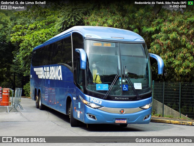 Viação Águia Branca 14013 na cidade de São Paulo, São Paulo, Brasil, por Gabriel Giacomin de Lima. Número da foto: #12612523.